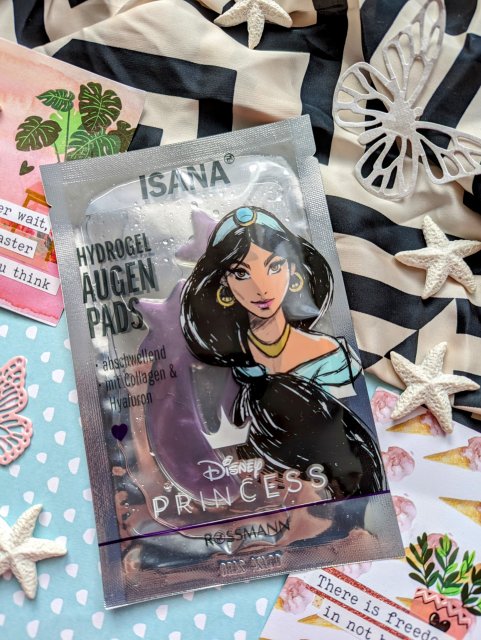 Isana Disney Princess, Płatki pod oczy, Hydrożelowe, Zmniejszają opuchliznę, Kolagen i kwas hialuronowy, Jasmina