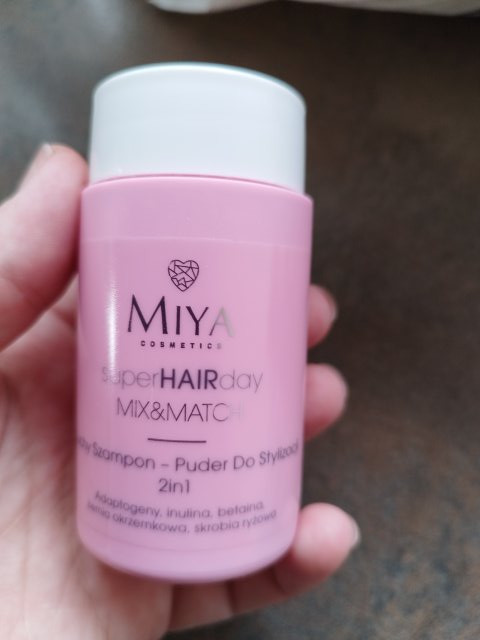 Miya Cosmetics superHAIRday, Suchy szampon-puder do stylizacji, 2in1