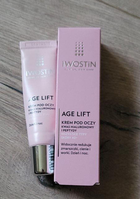 Iwostin Age Lift, Krem pod oczy, Kwas hialuronowy i peptydy, Wszystkie typy skóry 40+