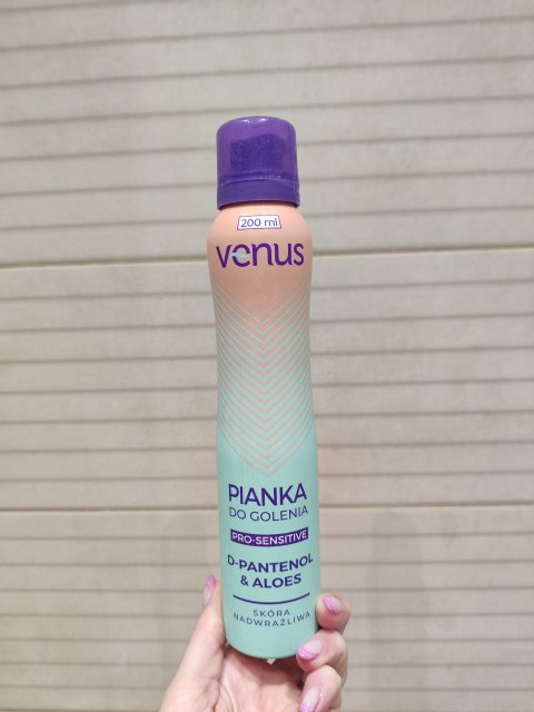 Venus Pianka do golenia, Pro-Sensitive, D-pantenol i aloes, Skóra nadwrażliwa