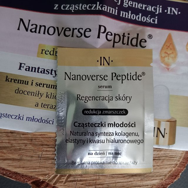 Asepta Serum do twarzy, Nanoverse Peptide, Regeneracja skóry, Redukcja zmarszczek, Cząsteczki młodości, Na dzień i na noc