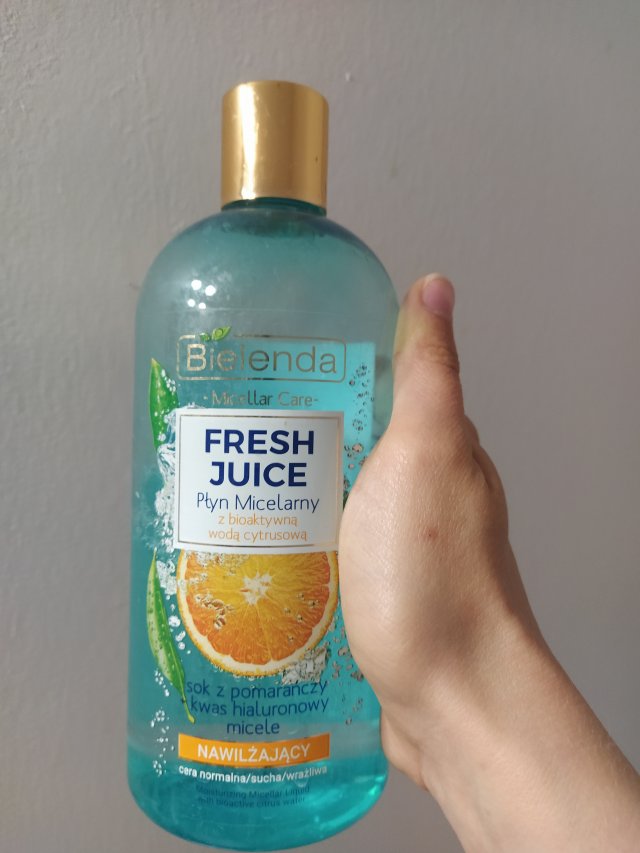 Bielenda Fresh Juice, Płyn micelarny do twarzy, Detoksykujący, Z bioaktywną wodą cytrusową
