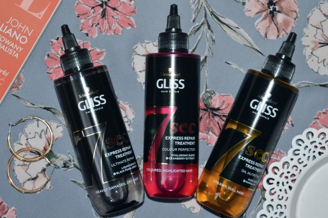 Schwarzkopf Gliss 7 sec, Odżywka do włosów, Express Repair Treatment, Colour Perfector, Włosy farbowane i rozjaśniane