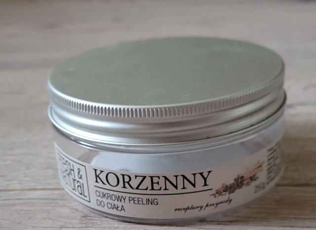 Fresh&Natural Cukrowy peeling do ciała, Korzenny