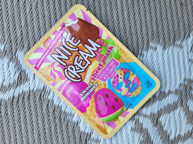 Maxbrands Marketing B.V. Maseczka do twarzy w płacie, Nice Cream, Sweet Summer, Nawilżająca