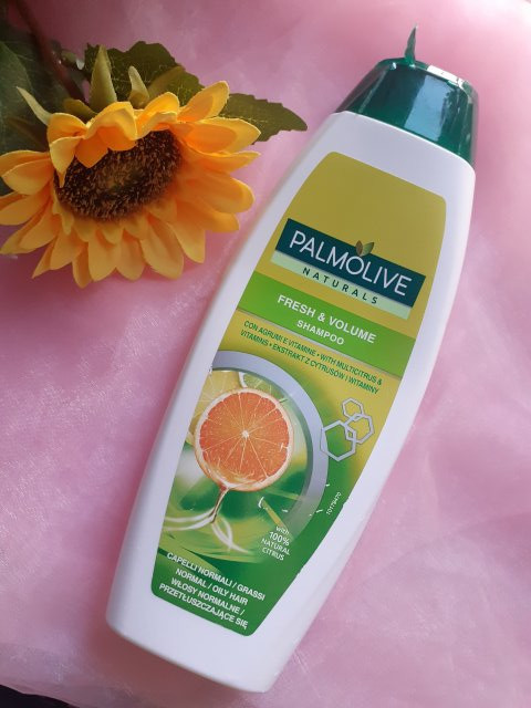 Palmolive Naturals, Szampon do włosów, Fresh & Volume, Ekstrakt z cytrusów i witaminy