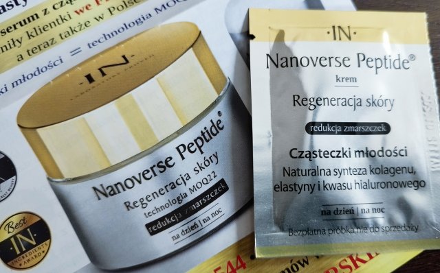 Asepta Krem do twarzy, Nanoverse Peptide, Regeneracja skóry, Redukcja zmarszczek, Cząsteczki młodości, Na dzień i na noc