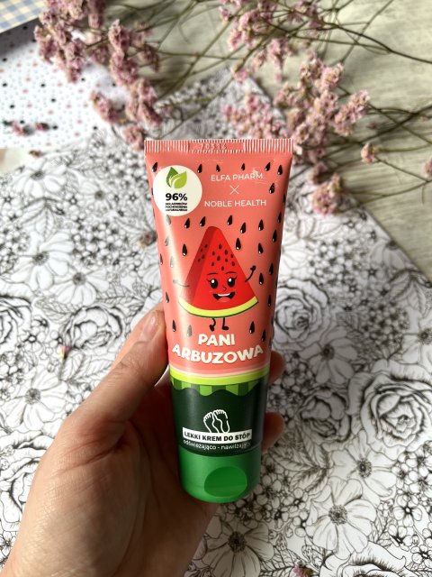 Elfa Pharm Elfa Pharm x Noble Health, Krem do stóp, Lekki, Pani Arbuzowa, Odświeżająco - nawilżający