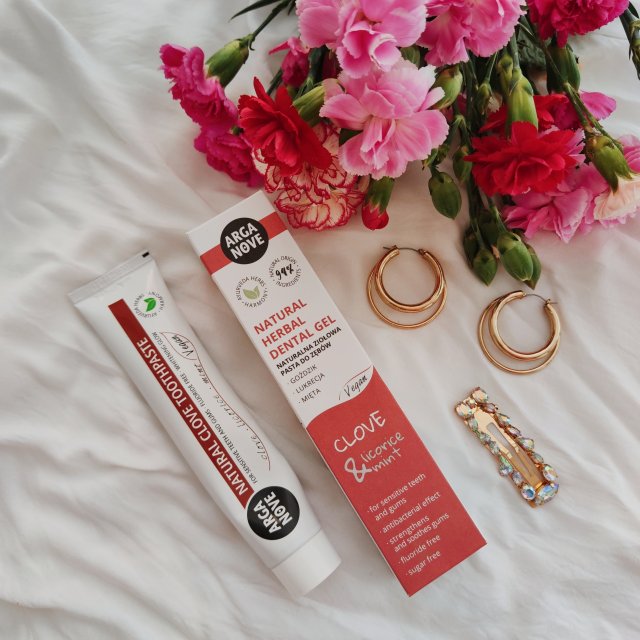 Arganove Pasta do zębów, Naturalna, Z goździkiem, lukrecją i miętą, Clove & Licorice Mint