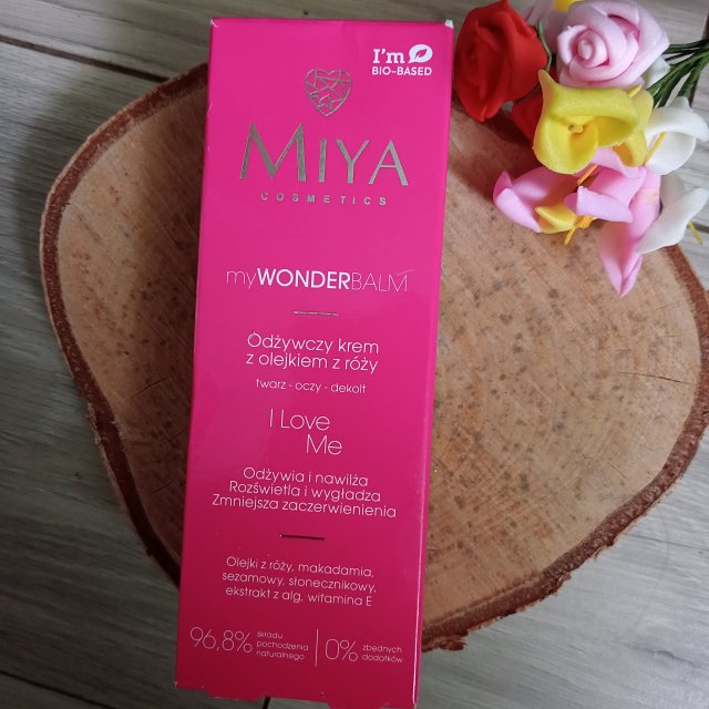 Miya Cosmetics myWONDERbalm, I love me, Krem do twarzy, Odżywczy, Olejek z róży