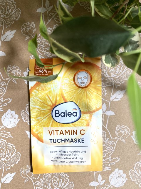 Balea Maseczka do twarzy w płacie, Vitamin C, Witamina C i Hyaluron
