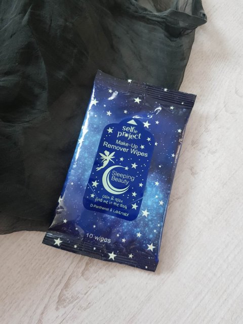 Selfie Project Chusteczki do demakijażu, Sleeping Beauty, Make-Up Remover Wipes, D-Panthenol & Lavender 
