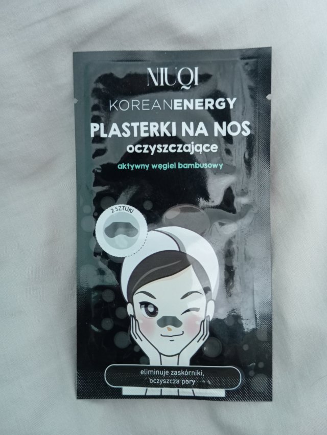 NIUQI Plasterki na nos, Oczyszczające, Aktywny węgiel bambusowy