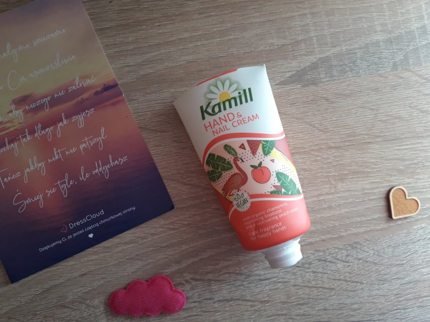 Kamill Krem do rąk i paznokci, Odżywczy, Z ekstraktem z organicznego rumianku, Zapach brzoskwiniowy
