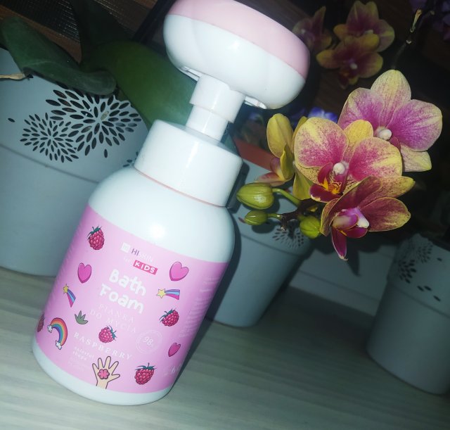 HISKIN Kids, Pianka do mycia, Scent Raspberry, Zapach malinowy