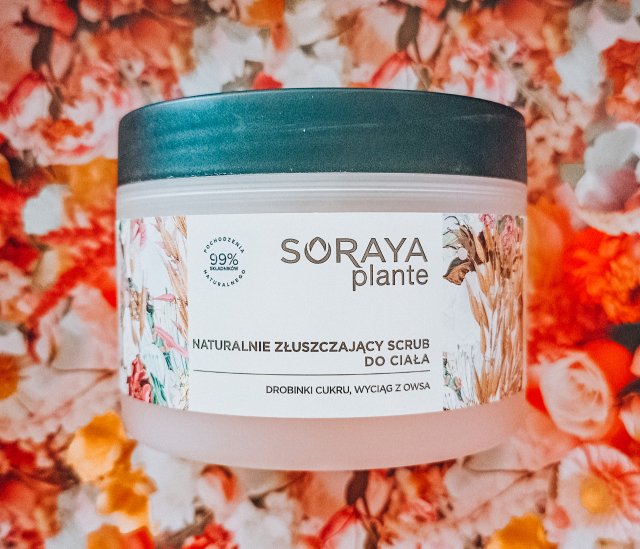 Soraya Plante, Scrub do ciała, Naturalnie wygładzający, Drobinki cukru, Wyciąg z owsa