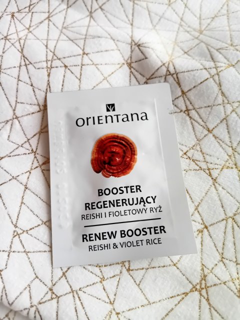 Orientana Booster do twarzy, Regenerujący, Reishi i fioletowy ryż