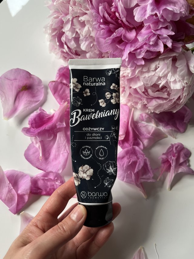 Barwa Naturalna, Krem do rąk, Odżywczy, Z bawełną i proteinami jedwabiu