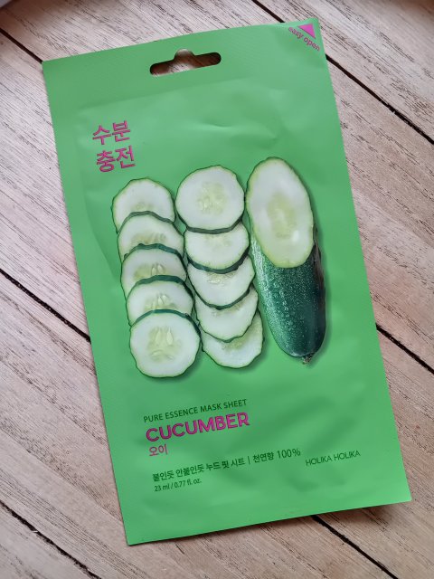 Holika Holika Maska do twarzy w płacie, Pure Essence, Cucumber