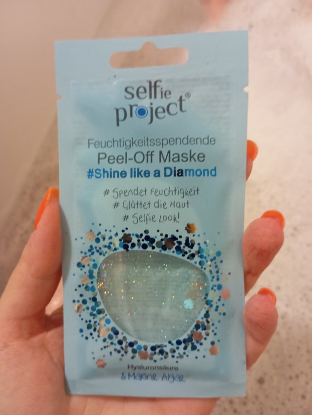 Selfie Project Maska do twarzy, Peel-off, Nawilżająca, #Shine like a Diamond