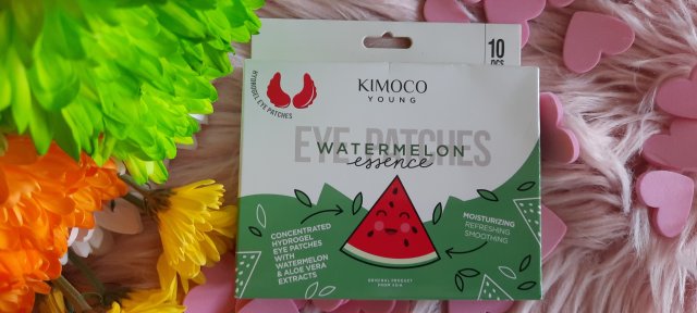 Kimoco Beauty Płatki pod oczy, Hydrożelowe, Watermelon Essence, Nawilżająco-odświeżające