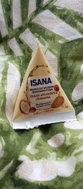 Isana Maska do włosów, Jednominutowa, Olej arganowy i żurawina