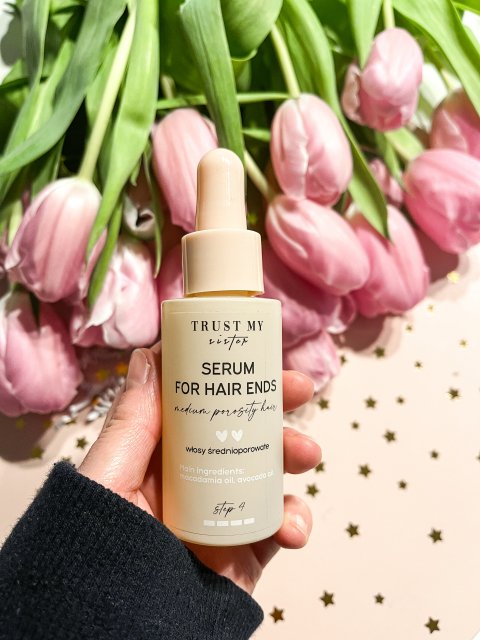 Trust My Sister Serum na końcówki, Włosy średnioporowate