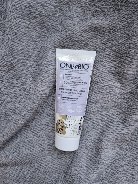 OnlyBio Krem do rąk, Regenerujący, Bakuchiol 