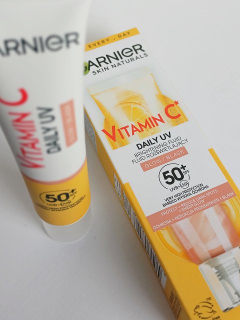Garnier Skin Naturals, Vitamin C, Fluid do twarzy, Daily UV, Glow/Blask, SPF 50 +