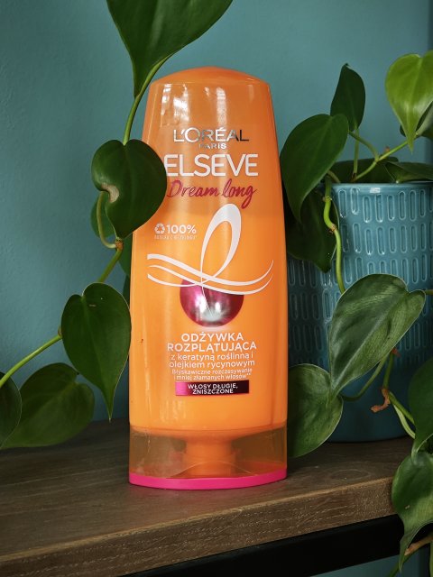 L'Oréal Elseve, Dream Long, Odżywka do włosów, Rozplątująca, Z keratyną roślinną i olejkiem rycynowym