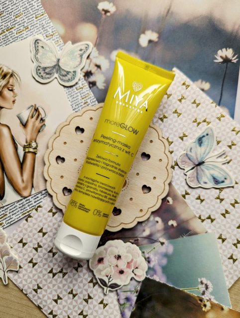 Miya Cosmetics moreGLOW, Peeling-maska do twarzy, Enzymatyczna, Z witaminą C, Żelowa formuła