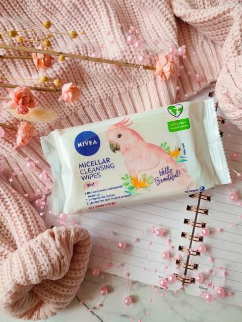 Nivea Hello Beautiful!, Chusteczki oczyszczające, Micelarne, 3w1