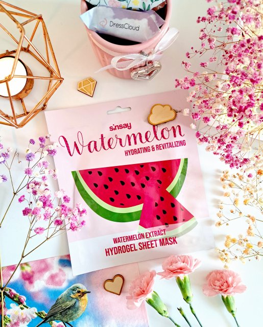 SINSAY Maska na twarz, Hydrożelowa, Watermelon Extract