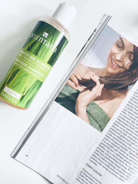 Orientana Szampon do włosów, Ajurwedyjski, Imbir i trawa cytrynowa