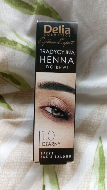 Delia Henna do brwi, Kremowa, nr 1.0 Czarny