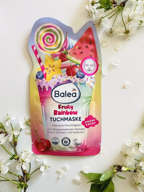 Balea Maseczka do twarzy w płacie, Fruity Rainbow