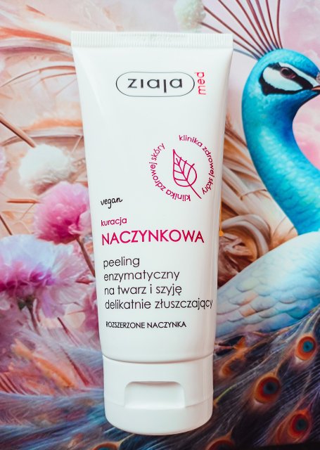 Ziaja Med, Kuracja naczynkowa, Peeling na twarz i szyję, Enzymatyczny, Delikatnie złuszczający