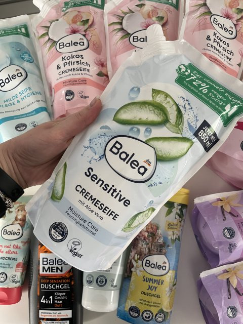 Balea Mydło w płynie, Cremeseife Sensitive, Aloes Vera