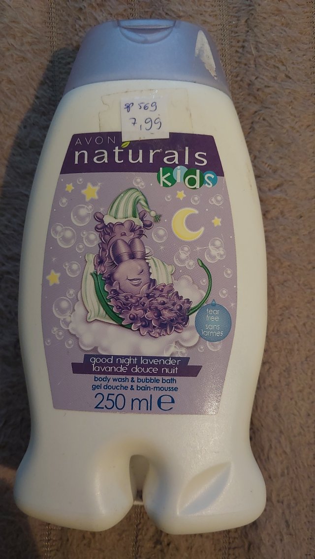 Avon Naturals Kids, Płyn do kąpieli, Lawenda