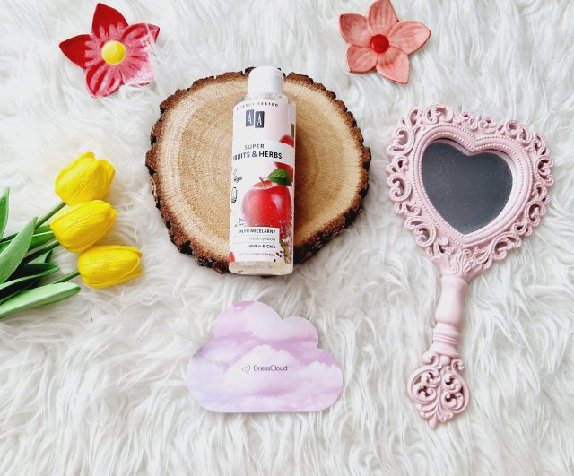 AA Super Fruits & Herbs, Płyn micelarny, Healthy Glow, Jabłko & Chia