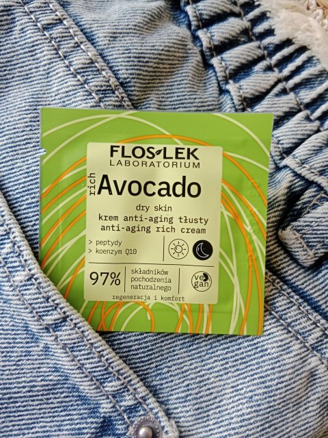 FlosLek Rich Avocado, Krem do twarzy, Anti-aging, Tłusty 