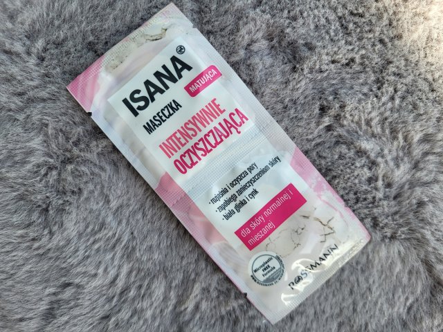 Isana Maseczka do twarzy, Intensywnie oczyszczająca, Matująca, Dla skóry normalnej i mieszanej