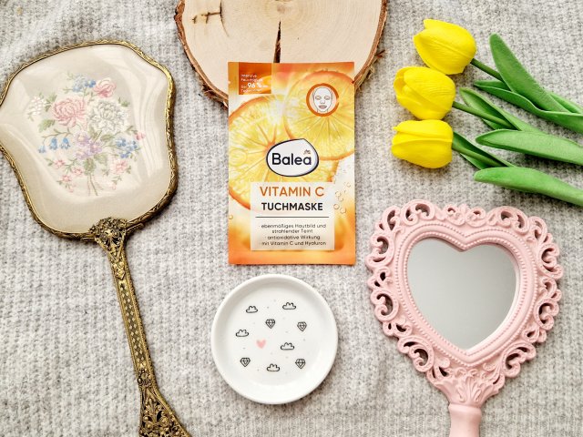 Balea Maseczka do twarzy w płacie, Vitamin C, Witamina C i Hyaluron