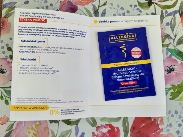 Allergika Balsam do ciała, Hydrolotio Sensitive, Nawilżający, Do skóry wrażliwej, Szybka pomoc