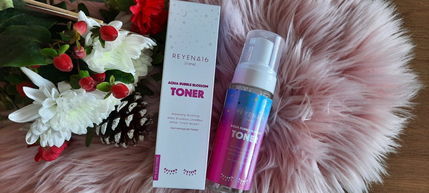 REYENA16 Toner do twarzy, Aqua Bubble Blossom Toner, Lekki, Z wyciągiem z aloesu i zielonego kawioru 