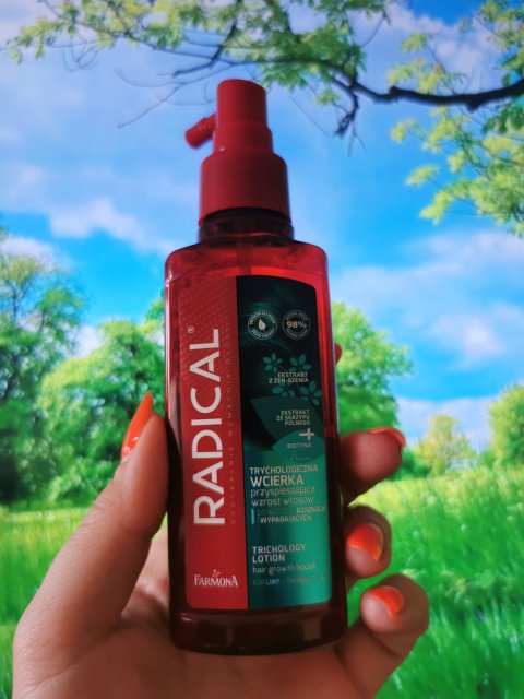 Radical Wcierka do skóry głowy, Trychologiczna, Przyspieszająca wzrost włosów, Do włosów rzadkich, cienkich i wypadających
