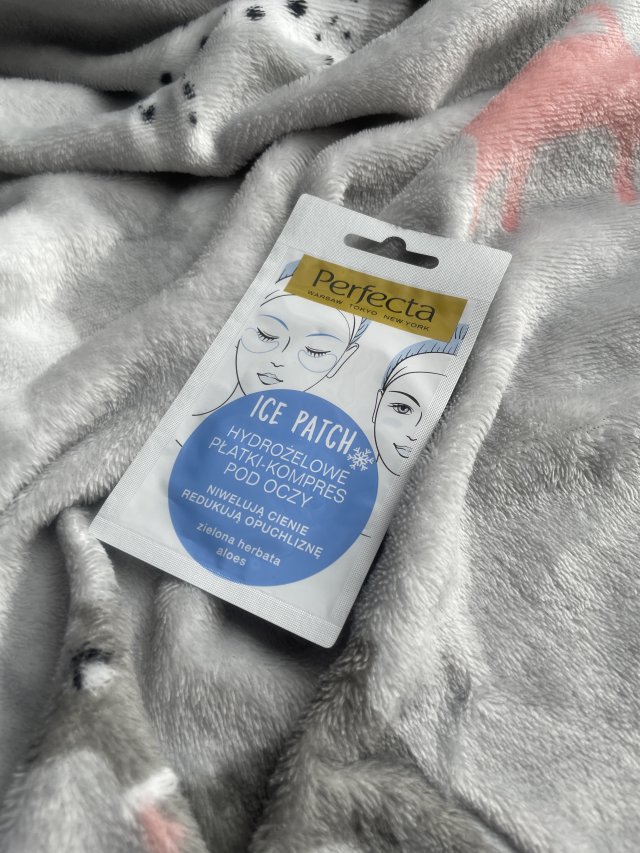 Perfecta Ice Patch, Hydrożelowe płatki kompres pod oczy przeciw cieniom i opuchliźnie, Zielona herbata i aloes