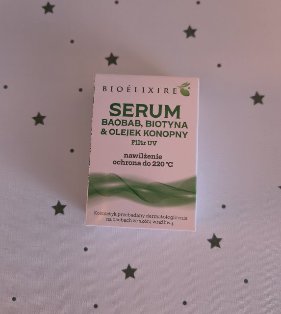 Bioélixire Serum do włosów, Baobab, biotyna & olejek konopny, Filtr UV