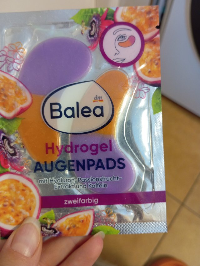 Balea Płatki pod oczy, Hydrożelowe, Kwas hialuronowy, Ekstrakt z marakui i kofeina 