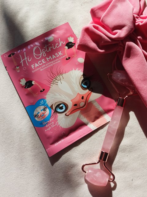 Maxbrands Marketing B.V. Maseczka do twarzy w płacie, Hi Ostrich, Pomegranate Extract